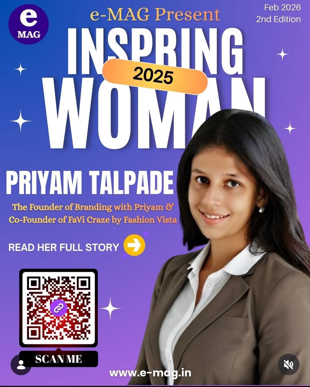 Inspiring Woman of 2025 - E-Mag Recognition